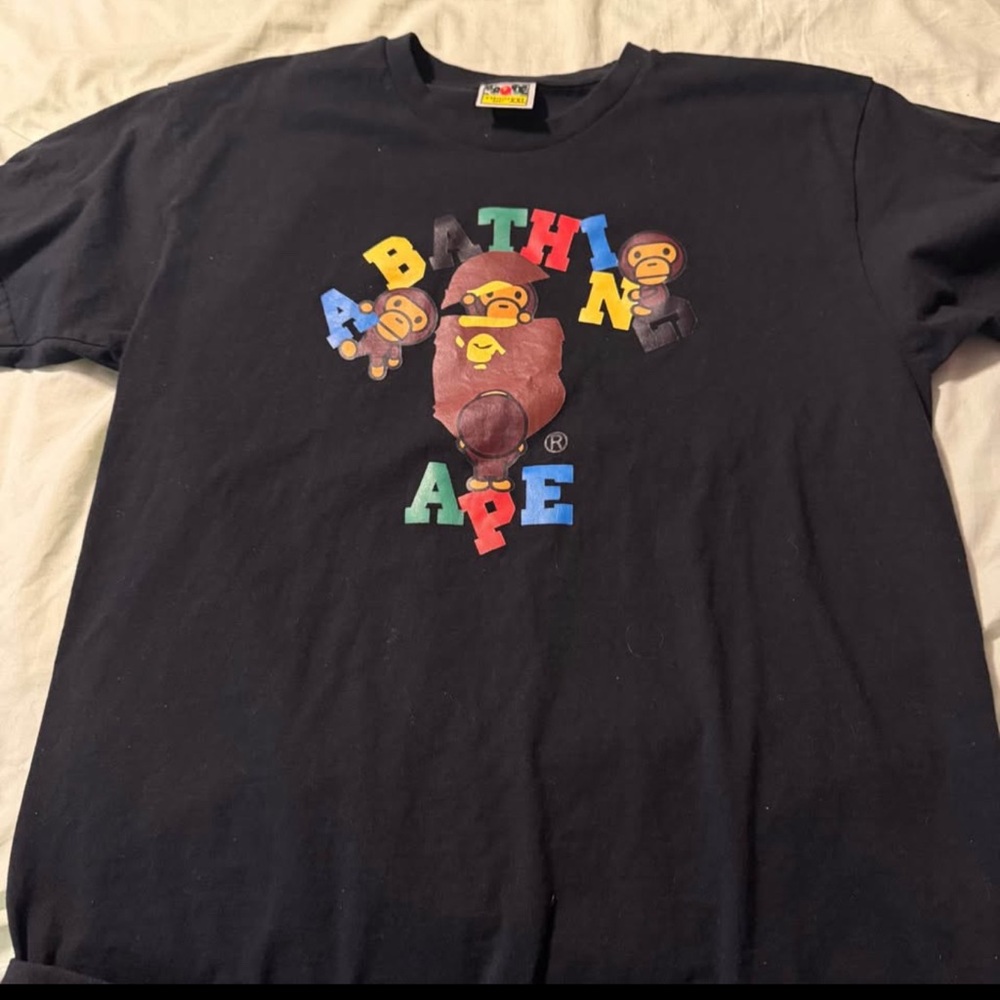 A Bathing Ape Black Graphic Tee
